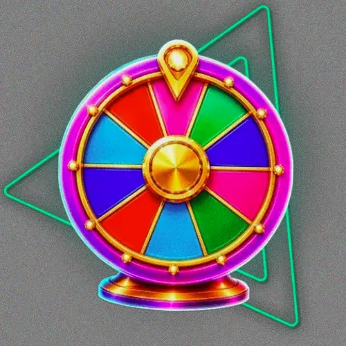 Colourful prize wheel