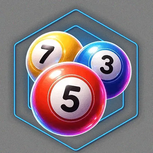 Numbered bingo balls