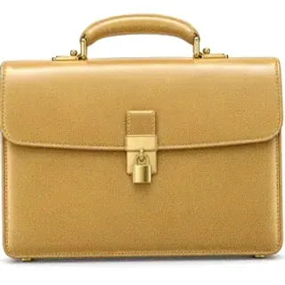 Locked leather briefcase — Neosurf