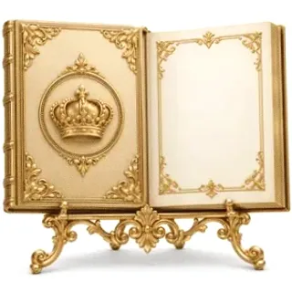 Ornate open book — Neosurf